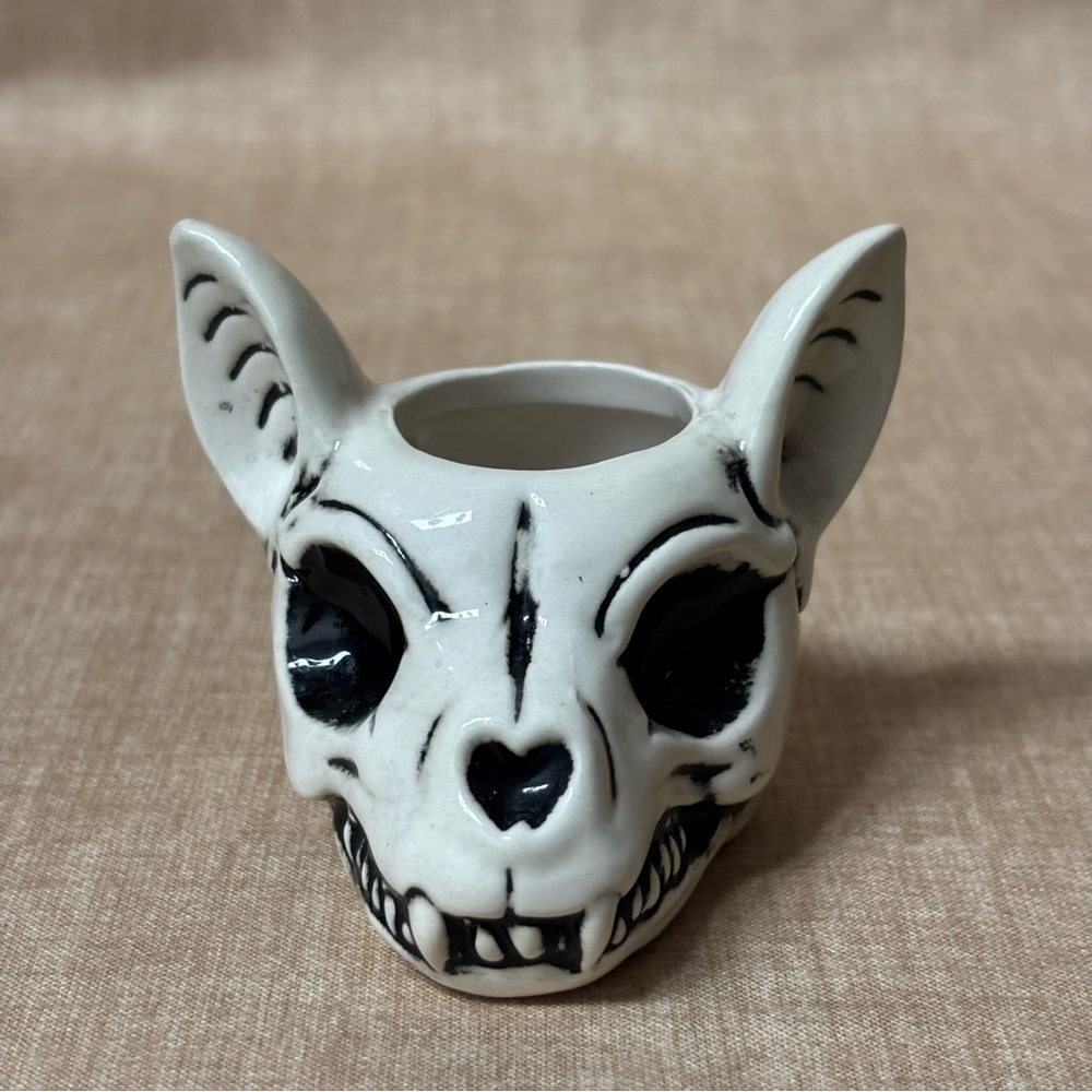 Cat Skull Molded Shot Glass - 1.5 oz.